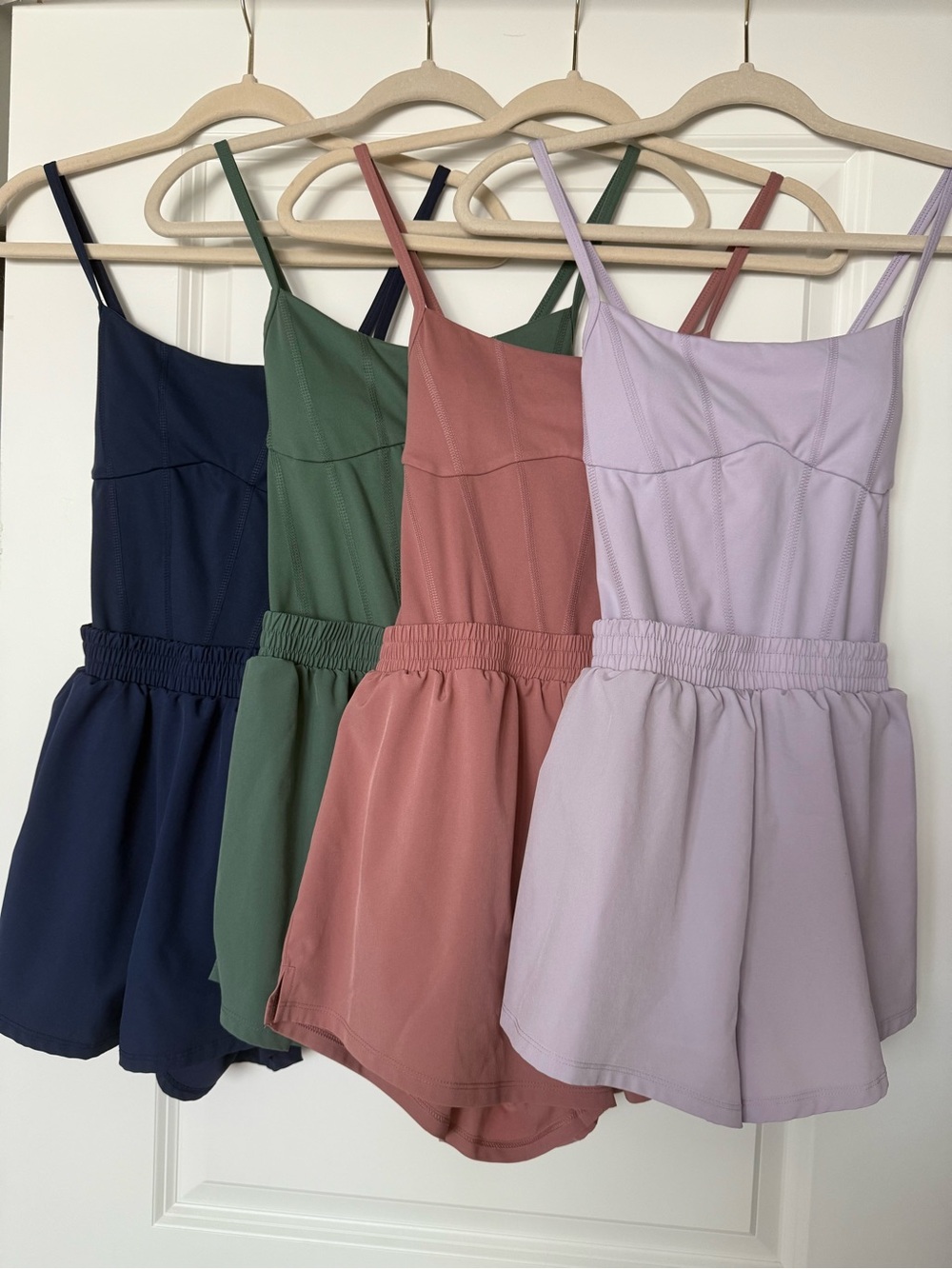 Victoria’s Secret Pink Ultimate Runsie Romper Bundle Set of 4 Athletic Rompers